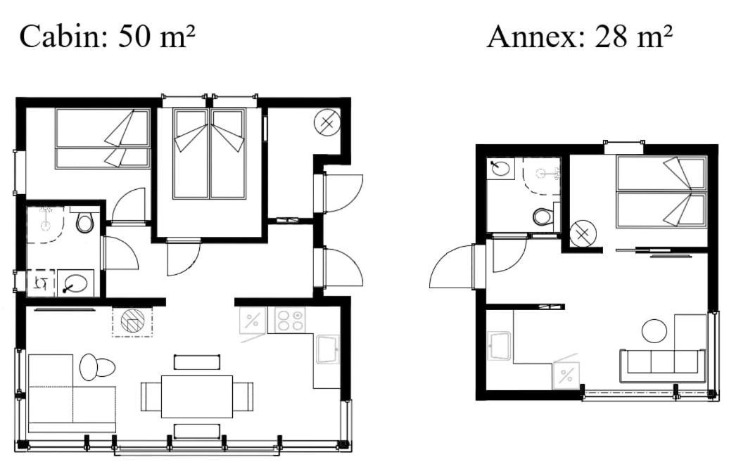 Exclusive Mountain Cabin With Spectacular Views At The Top Of Hodlekve With Possibility Of Extra Unit 桑恩达 外观 照片