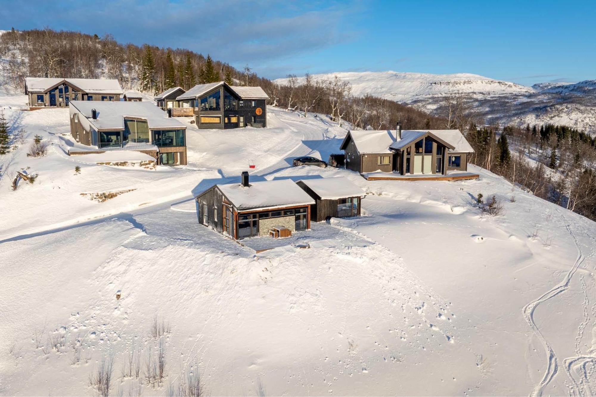 Exclusive Mountain Cabin With Spectacular Views At The Top Of Hodlekve With Possibility Of Extra Unit 桑恩达 外观 照片