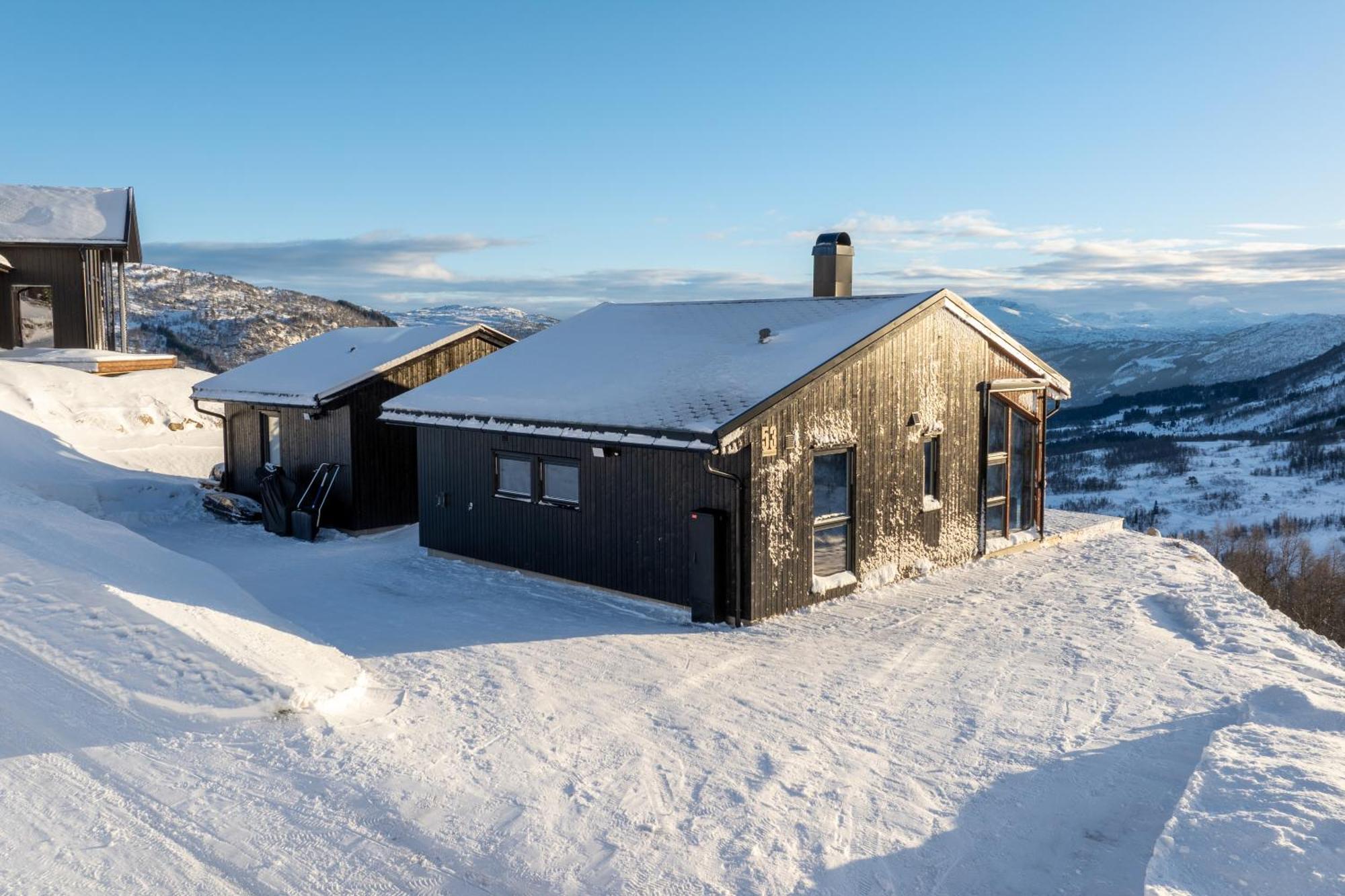 Exclusive Mountain Cabin With Spectacular Views At The Top Of Hodlekve With Possibility Of Extra Unit 桑恩达 外观 照片